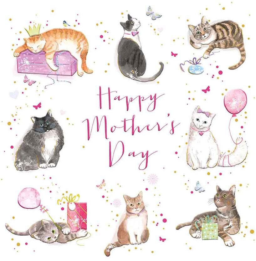 Happy Mother's Day Cats Card - Mother's Day