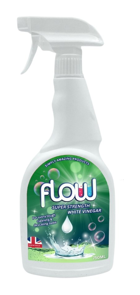 Flow Super Strength White Vinegar 750ml Multi Purpose Cleaners