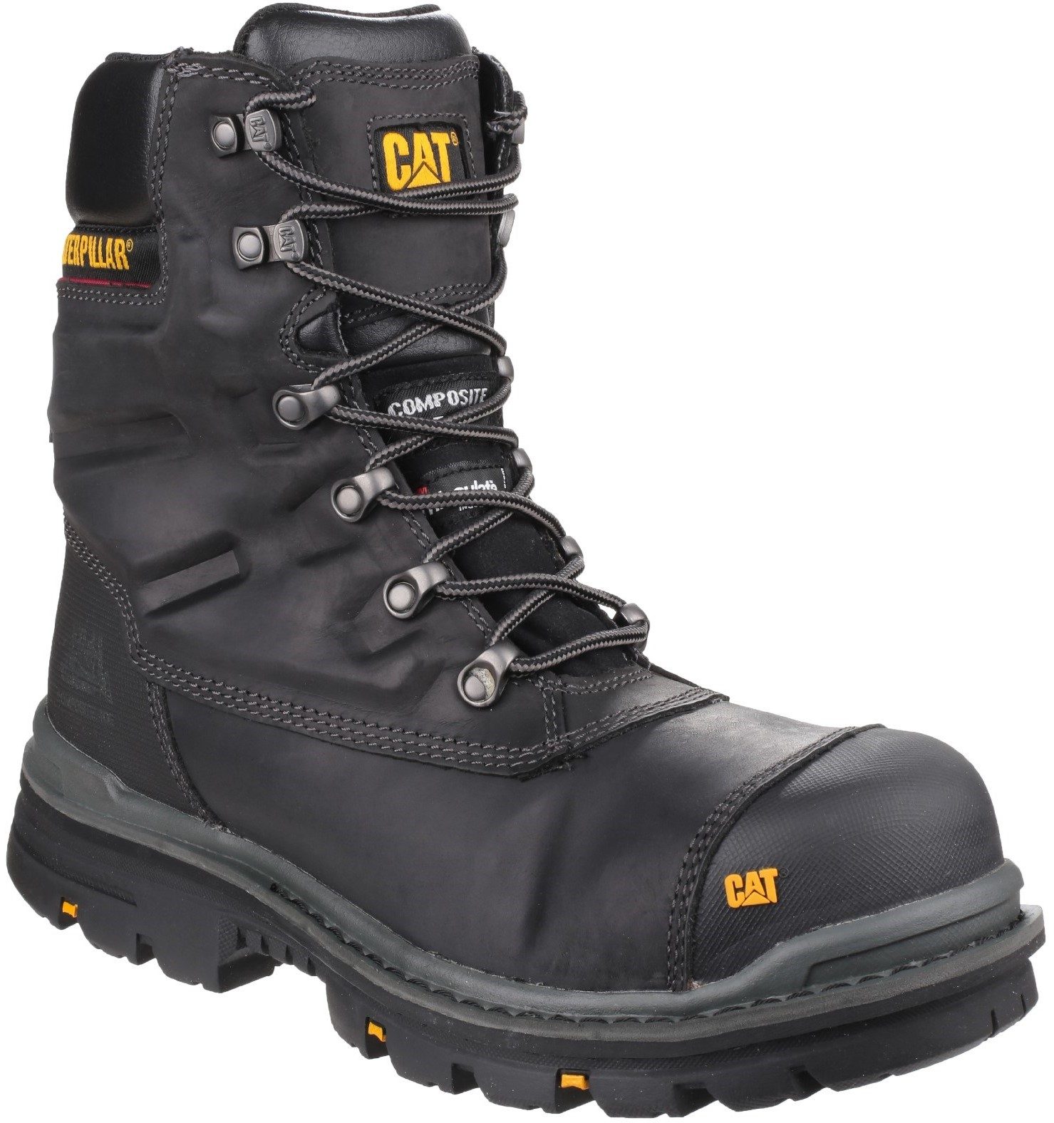 Caterpillar Men's Premier Waterproof Safety Boot Black - Caterpillar