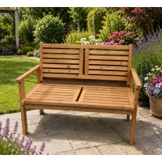 Apex Garden Fir 2 Seater Bench 120cm x 60cm