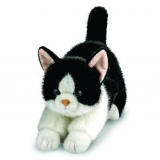 Aurora Borealis Domino Black & White Cat Soft Toy 12"