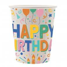 Apac Happy Birthday Paper Cup 8 Pack Apac Happy Birthday Paper Cup 8 Pack