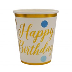 Apac Happy Birthday Spots Paper Cup 8 Pack Apac Happy Birthday Spots Paper Cup 8 Pack
