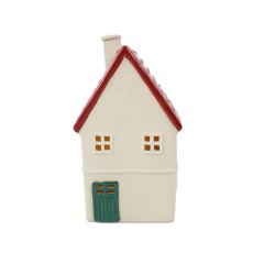 Apac Stoneware LED Red Chimney House 16cm