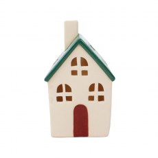 Apac Stoneware LED Green Chimney House 16cm