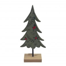 Apac Felt Christmas Tree With Wooden Base