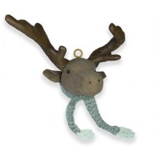 Apac Reindeer Head With Green Scarf 40cm