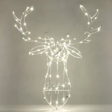 Apac Mains Warm White LED Stags Head 60cm x 70cm x 20cm