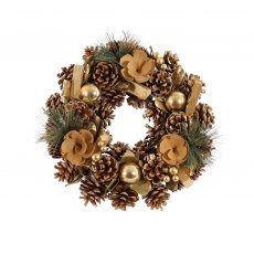 Apac Gold Tipped Wreath 30cm