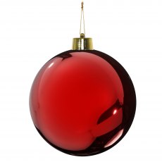 Apac Shatterproof Shiny Red Bauble 40cm
