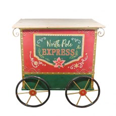 Apac Metal Red/Green Train Carriage 79cm x 77cm