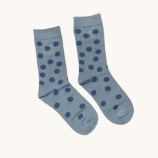 Jess & Lou Bamboo Spot Sock Petrol/Cornflower