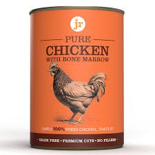 J R Pet Pure Chicken With Bone Marrow Topper 400g