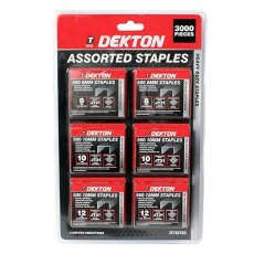 Dekton Assorted Staples 3000 Pack