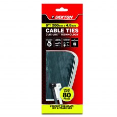 Dekton Cable Tie 4.8mm x 100mm 80 Pack