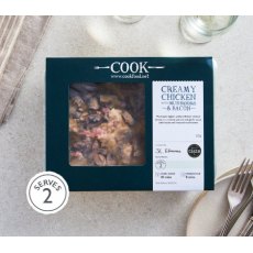 Cook Frozen Creamy Chicken With Mushrooms & Bacon Ready Meal For 1