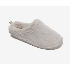 Bedroom Athletics Ariana Faux Fur Mule Slipper Light Grey