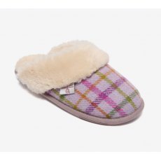 Bedroom Athletics Pippa Checked Slipper Lilac/Pink Bedroom Athletics Pippa Checked Slipper Lilac/Pink