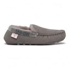 Bedroom Athletics Hanks Suede Moccasin Slipper Grey Bedroom Athletics Hanks Suede Moccasin Slipper Grey