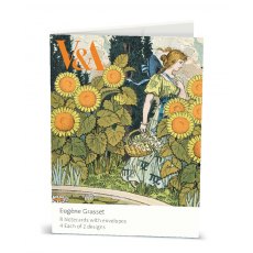 V & A Eugane Grasset Notecard 8 Pack