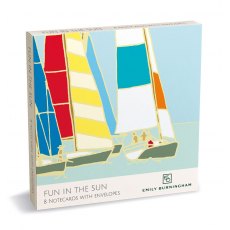 Emily Burningham Fun In The Sun Notecard 8 Pack