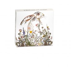 Wild Press Wildflower Hare Card 8 Pack