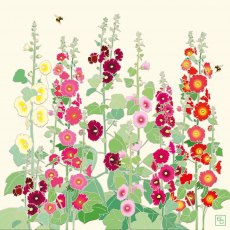 Emily Burningham Hollyhocks Card