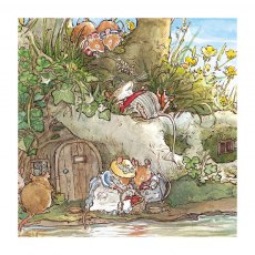 Brambly Hedge Cooling Off By The Stream Card