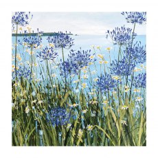 Museums & Galleries Daisies & Agapanthus Card