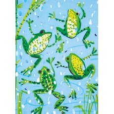 Sarah Campbell Leaping Frogs Card