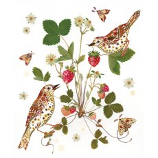 Wild Press Strawberry Thieves Card