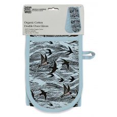 Angela Harding Organic Cotton Double Oven Glove Swallow & Sea