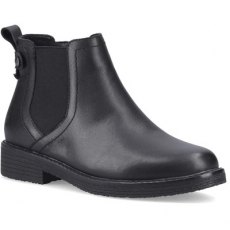 Hush Puppies Maddy Ankle Boot Black Leather Hush Puppies Maddy Ankle Boot Black Leather