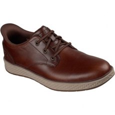 Skechers Burkett Lonzo Slip on Shoe Brown Skechers Burkett Lonzo Slip on Shoe Brown