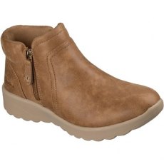 Skechers Lovely Vibe Ankle Boot Tan Skechers Lovely Vibe Ankle Boot Tan