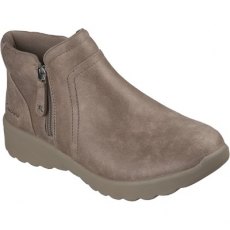 Skechers Lovely Vibe Ankle Boot Dark Taupe Skechers Lovely Vibe Ankle Boot Dark Taupe