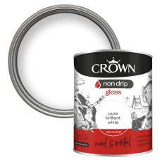 Crown Gloss Paint Non-Drip 750ml White