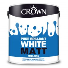 Crown Matt Paint Pure Brilliant White 2.5L