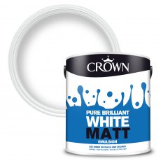 Crown Matt Paint Pure Brilliant White 2.5L