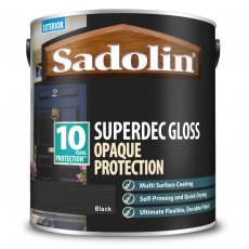 Sadolin Superdec Woodstain Gloss Black 1L
