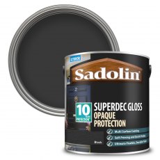 Sadolin Superdec Woodstain Gloss Black 1L