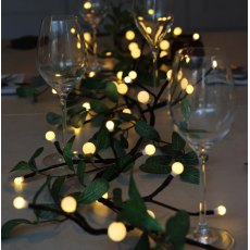 Noma Warm White Berry & Mistletoe Branch Garland 1.8m