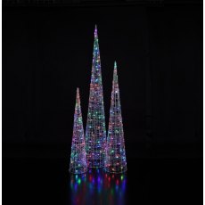 Noma Spectrum Acrylic Tree Cone 1.6m 3 Pack
