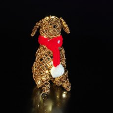 Noma Sitting Wicker Dog