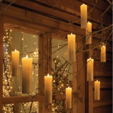 Noma Remote Controlled Pillar Candle Warm White 5 Pack With Wand