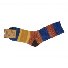 Jess & Lou Ladies' Cosy Stripey Block Sock