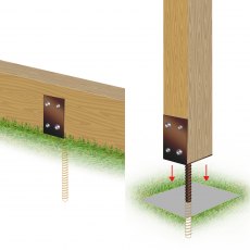 Sleeper Base Anchor 75mm Concrete In