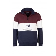 Rydale Byland Phesant Sweatshirt Navy/White/Wine Rydale Byland Phesant Sweatshirt Navy/White/Wine