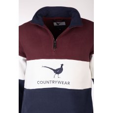 Rydale Byland Phesant Sweatshirt Navy/White/Wine Rydale Byland Phesant Sweatshirt Navy/White/Wine