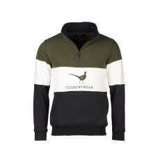 Rydale Byland Phesant Sweatshirt Black/White/Olive